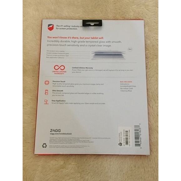 ZAGG Apple iPad/9.7" iPad Pro/Air 2/Air InvisibleShield - Glass - Picture 2 of 2